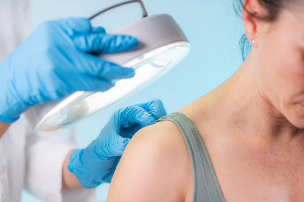 Skin examination in maintaining well-being and addressing potential concerns.